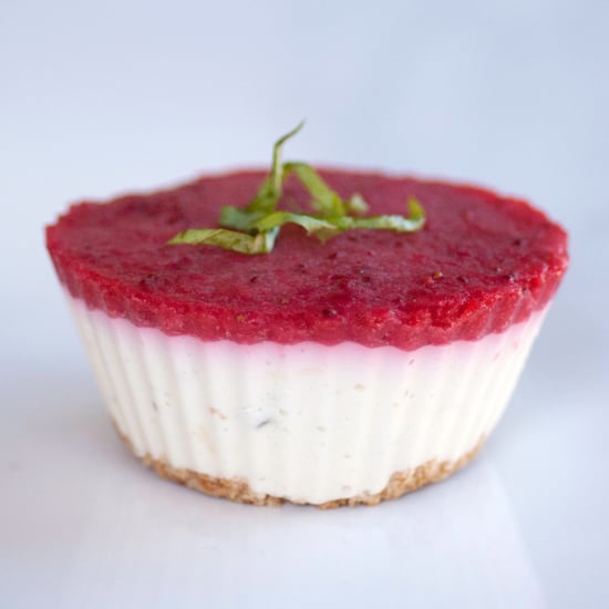 Strawberry Basil Cheesecake