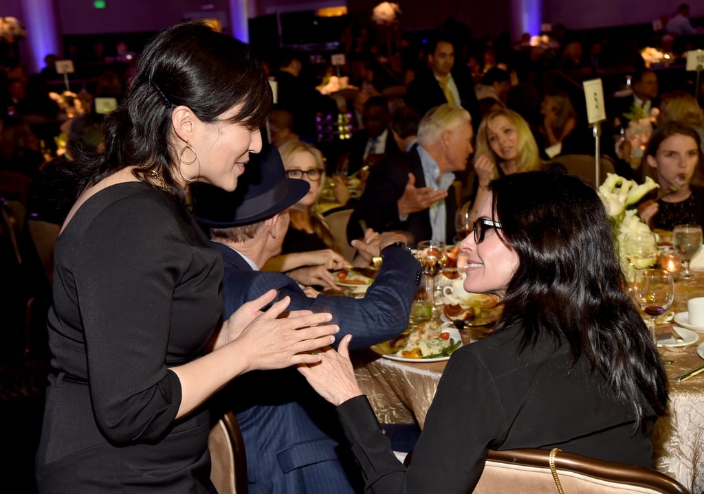 Lisa Kudrow and Courteney Cox at Open Mind Gala March 2017
