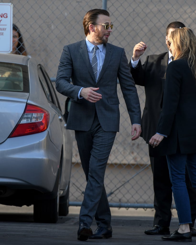 Chris Evans Arriving at Jimmy Kimmel Live April 2017