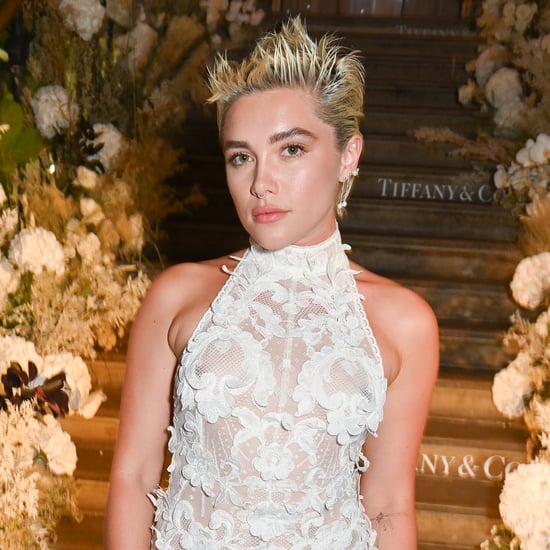 Florence Pugh Wears a Sheer Lace Gown to Elle Style Awards