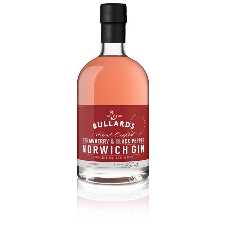 Bullards Strawberry and Black Pepper Norwich Gin Best Unusual Gins