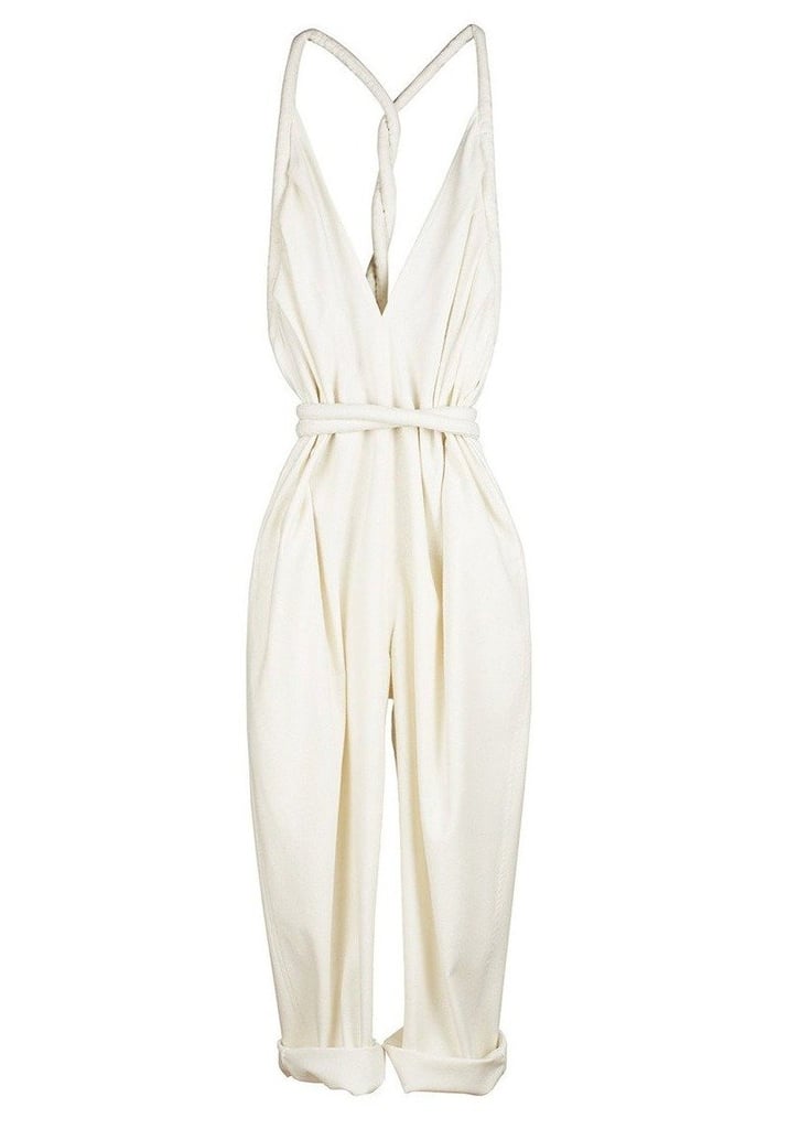 Electric Feathers Infinite Rope Jumpsuit in Ivory Cream