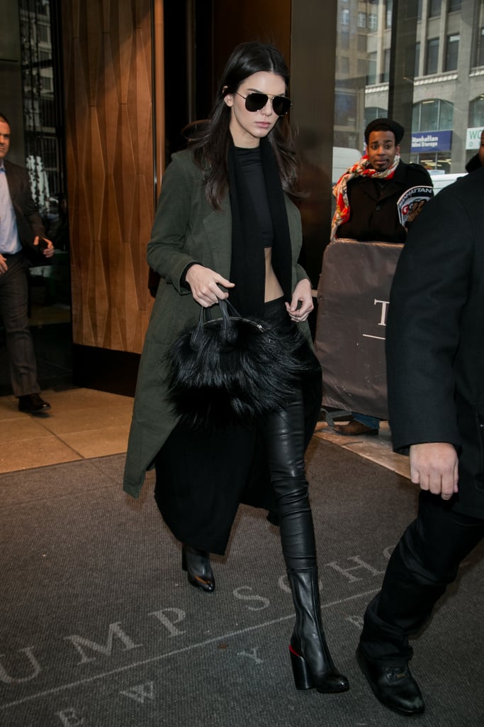 Kendall Jenner's Furry Givenchy Bag | POPSUGAR Fashion