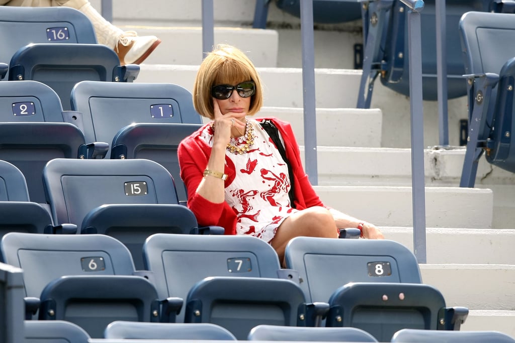 And despite her ever-present sunglasses, she never forgets how to give her most serious front-row face when it matters most.