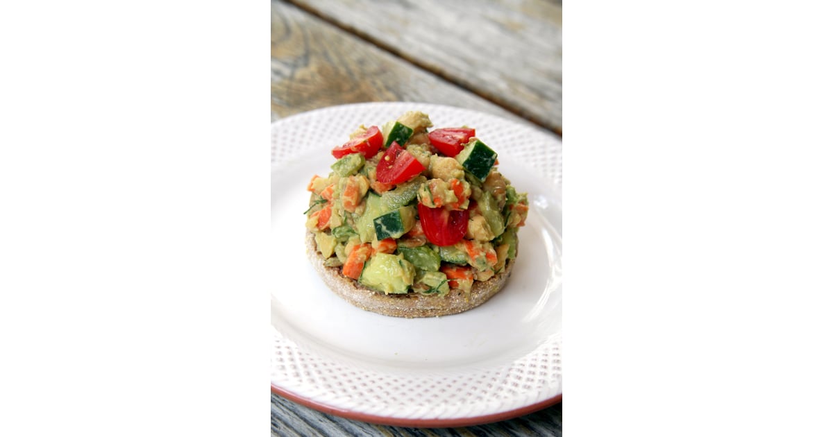 Smashed Avocado Chickpea Salad | Avocado Lunch Ideas to ...
