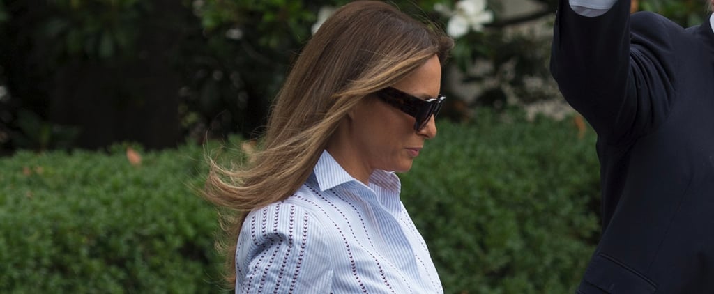Melania Trump in Gabriela Hearst Shirt Dress