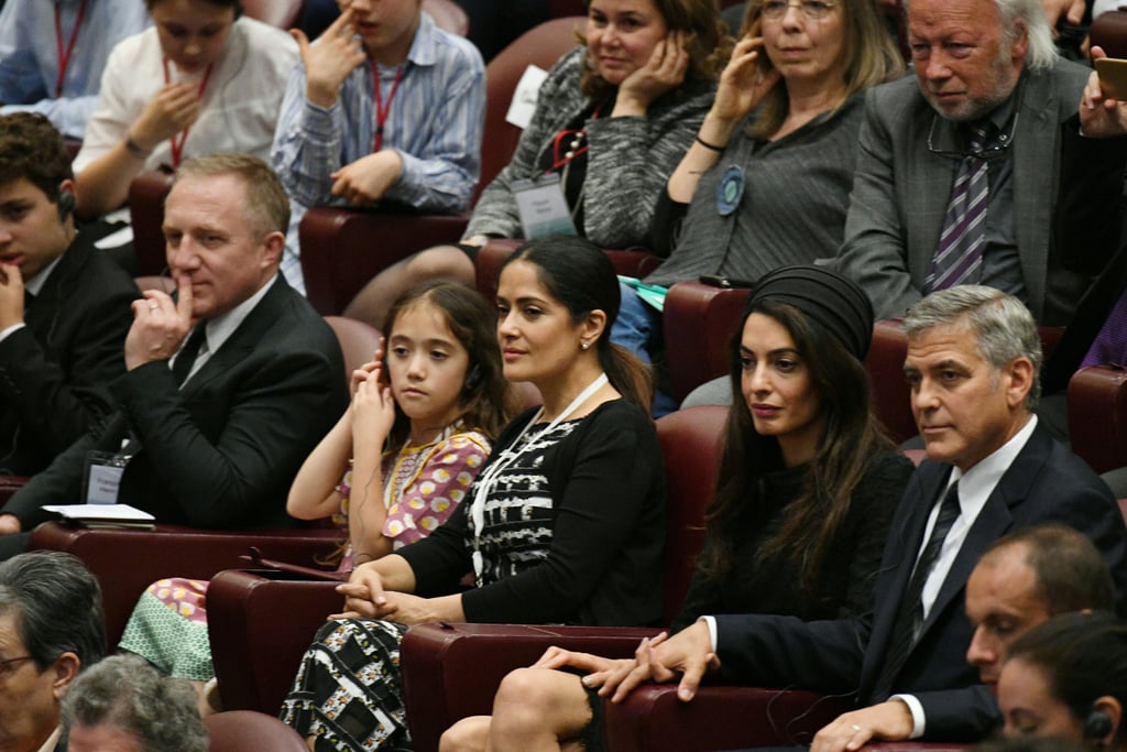 Salma Hayek With Her Family in Rome May 2016