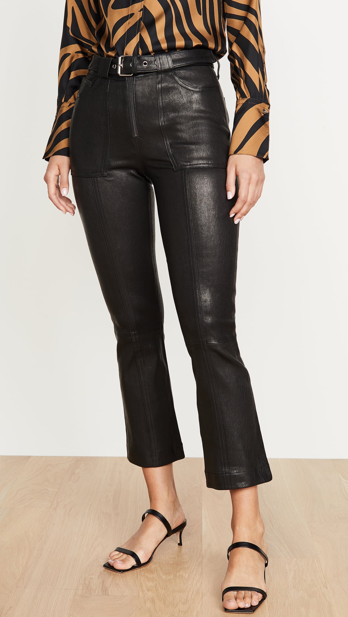 Leather Pants for Women - Genuine Women's Black Leather Pants & Leggings-sonthuy.vn