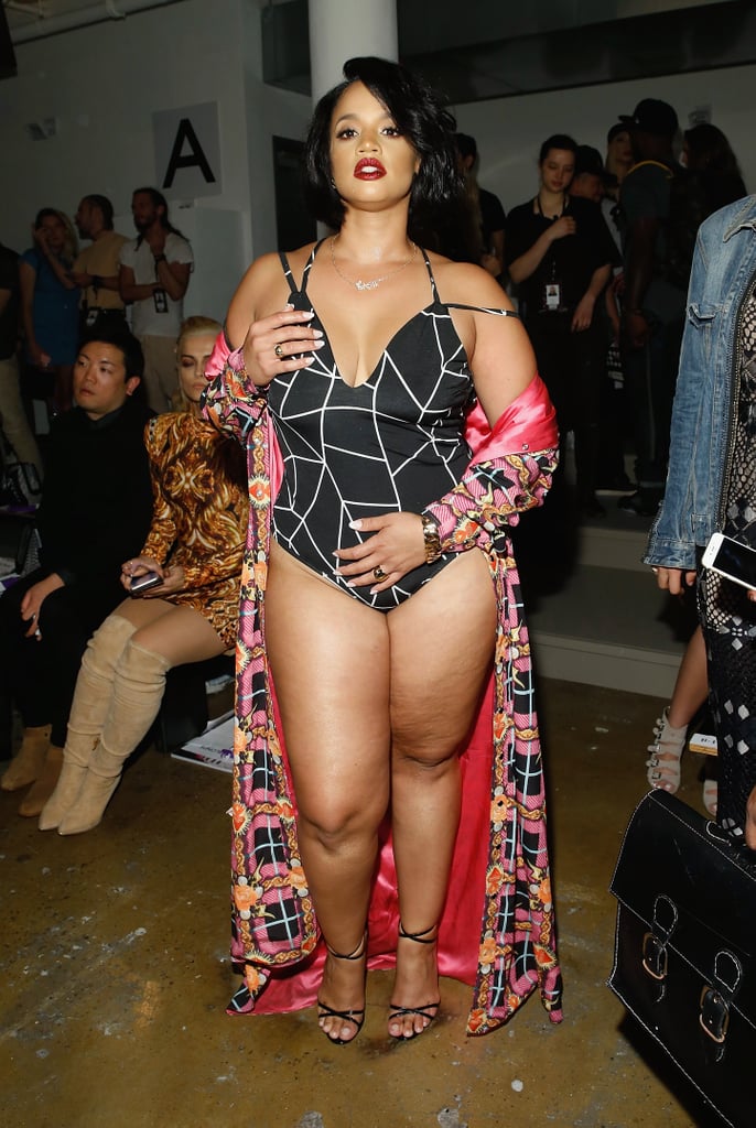 Dascha Polanco Wearing a Bodysuit at New York Fashion Week