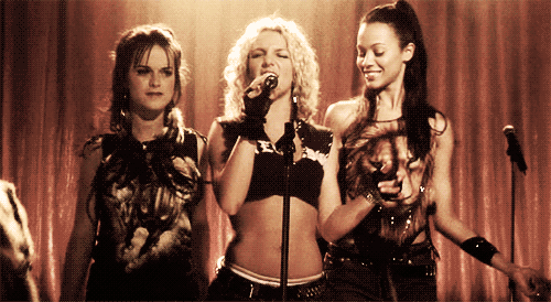 Britney Spears and Zoe Saldana in Crossroads