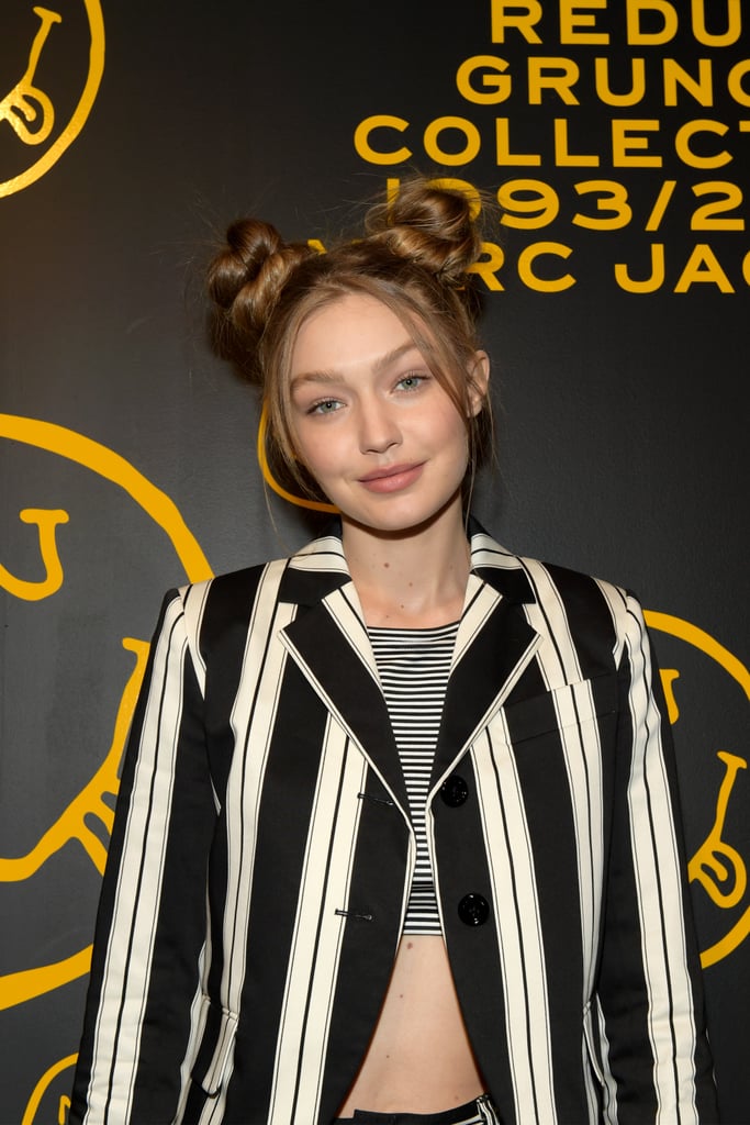 Gigi Hadid's Striped Marc Jacobs Suit December 2018