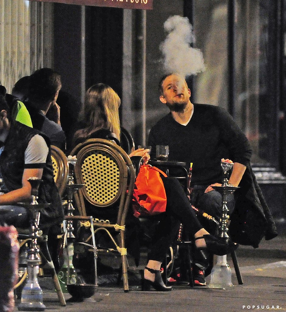 Charlie Hunnam Smokes Hookah With Friends July 2015