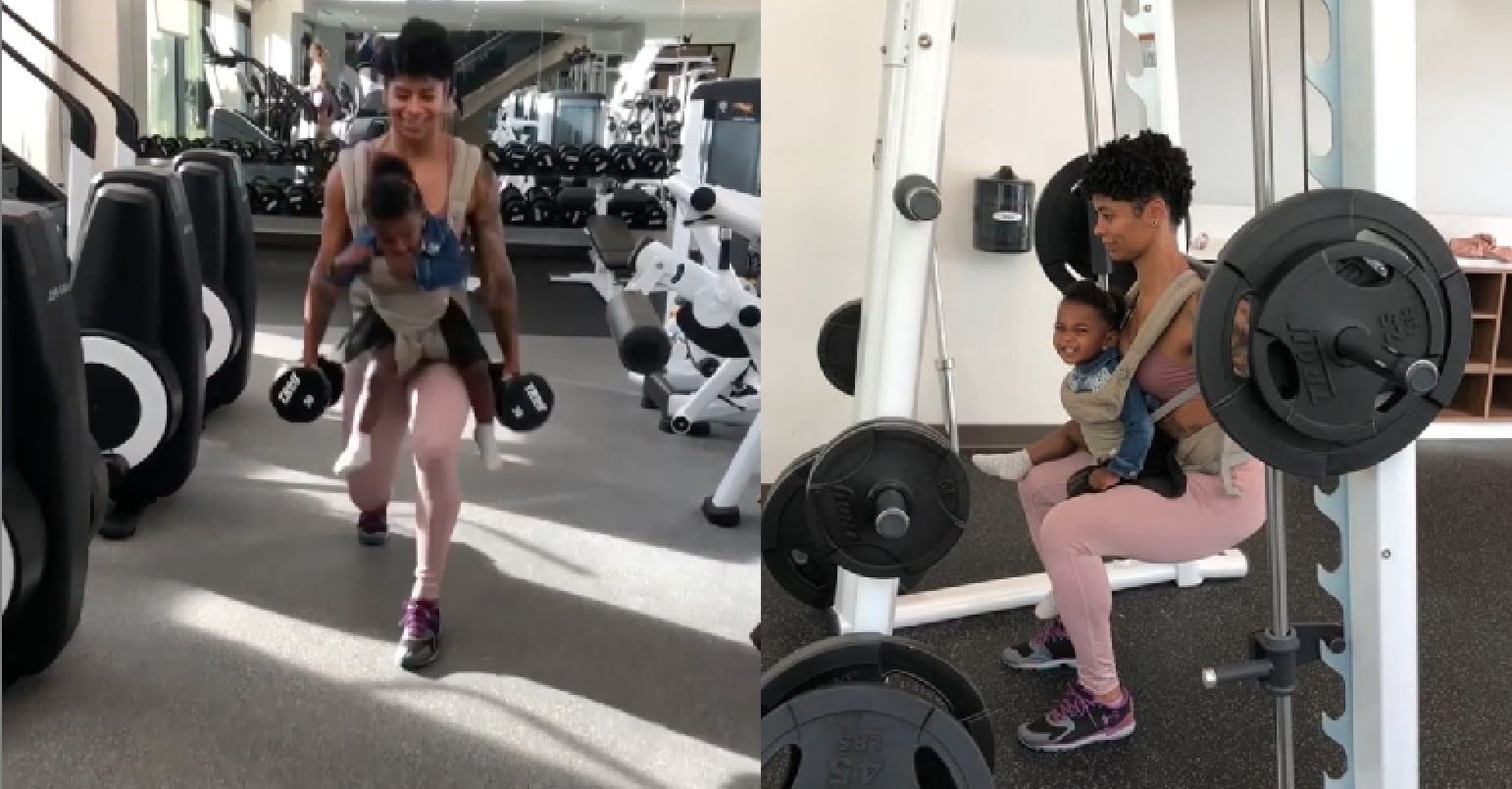 Massy Arias Strength Workout With Baby POPSUGAR Fitness