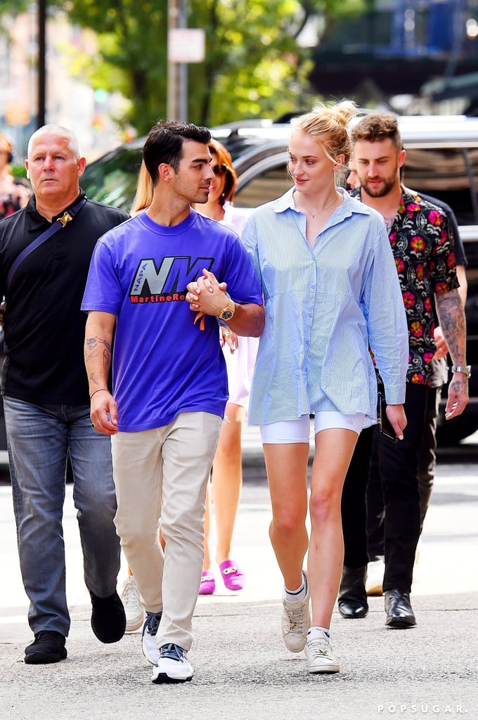 Joe Jonas and Sophie Turner Wearing Party Hats in NYC 2019