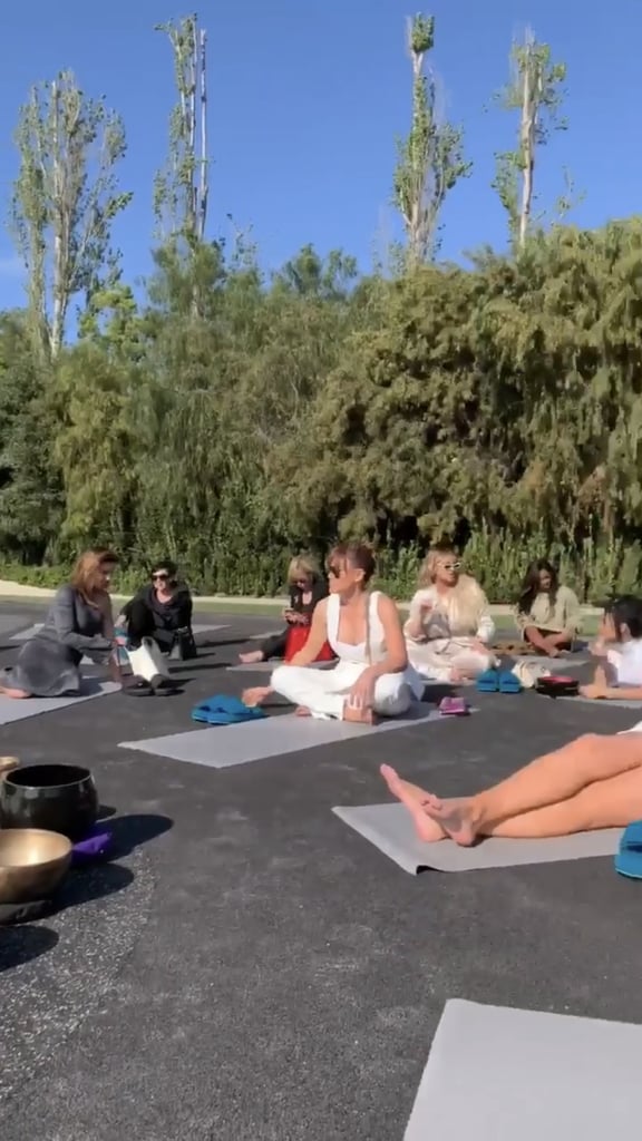 Kim Kardashian CBD Meditation Baby Shower Photos April 2019