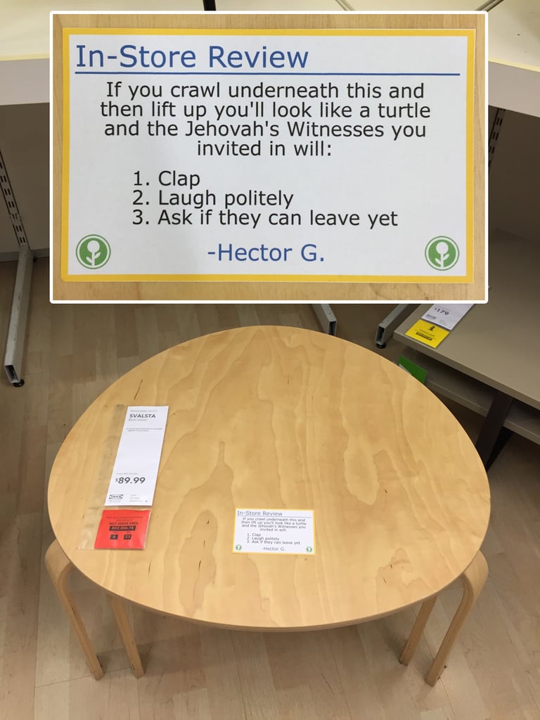 Guy Posts Funny InStore Ikea Reviews POPSUGAR Home Photo 10