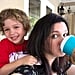 Toddler Pulls Up Mom's Dress in Starbucks