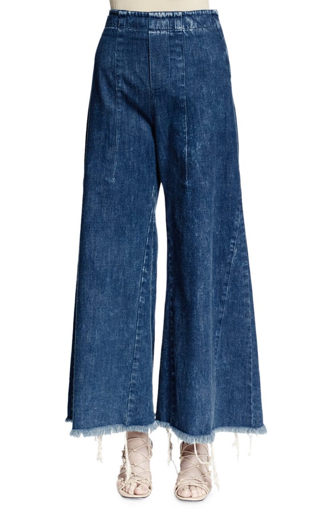 see by chloe cropped wide leg pants