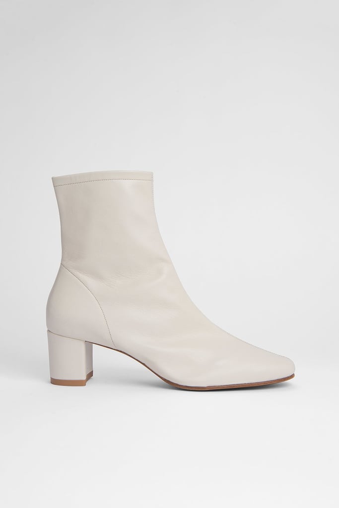 By Far Sofia White Leather Boots