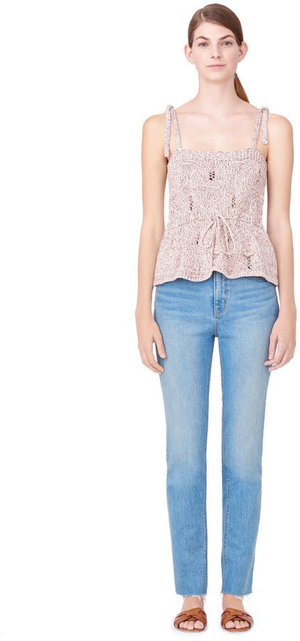 Rebecca Taylor La Vie Knit Summer Ribbon Tank