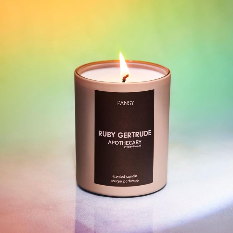 A Dreamy Scent: Ruby Gertrude Apothecary Pansy Candle by Leland Francis