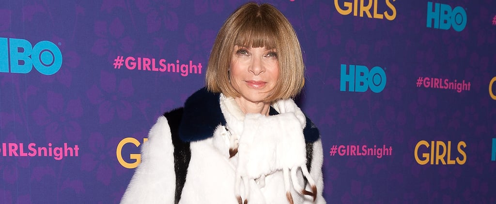 Anna Wintour in Prada Fur Coat at Girls Premiere