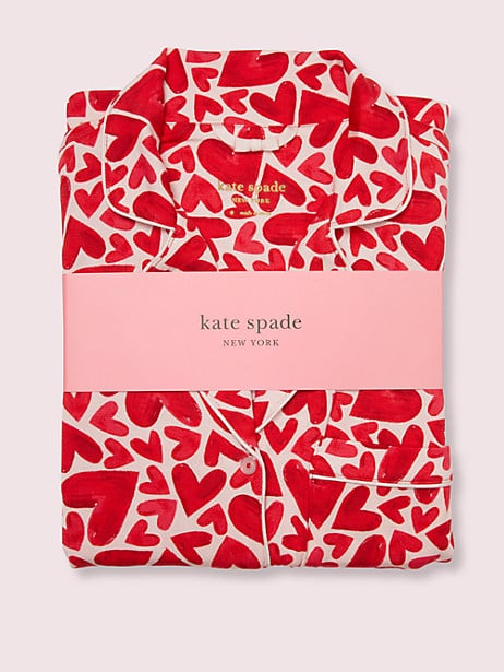 Hearts Long PJ Set | We're Smitten! Kate Spade NY's Valentine's Day  Collection Will Steal Your Heart | POPSUGAR Fashion Photo 5