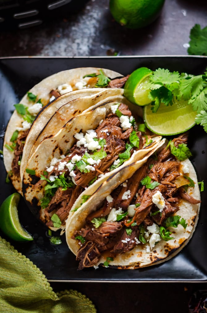 Slow-Cooker Ancho Coffee Shredded Brisket