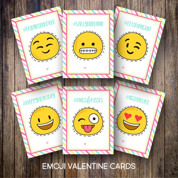 Emoji Faces Valentines
