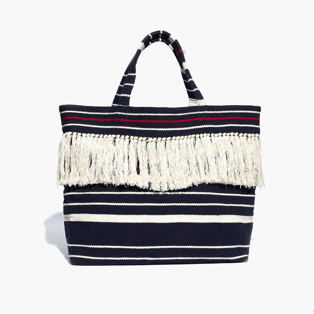 Beach totes should be roomy enough for all your essentials and cool enough to tow around in the city, too — this Madewell Riveria tote ($78) fits the bill for under $100.
— Hannah McKinley, editor