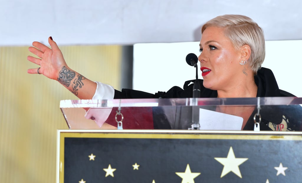 Pink at Hollywood Walk of Fame Ceremony 2019