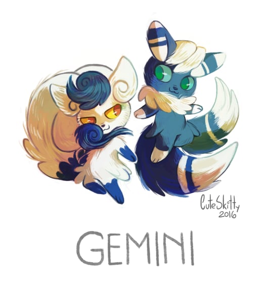 Meowstic as Gemini