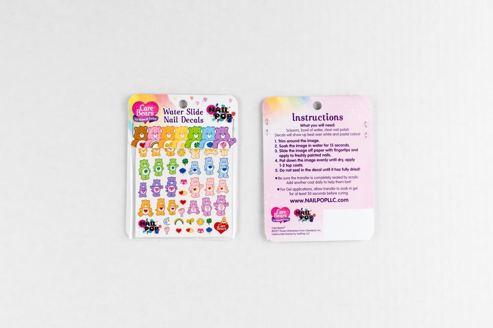 Care Bear Nail Decals