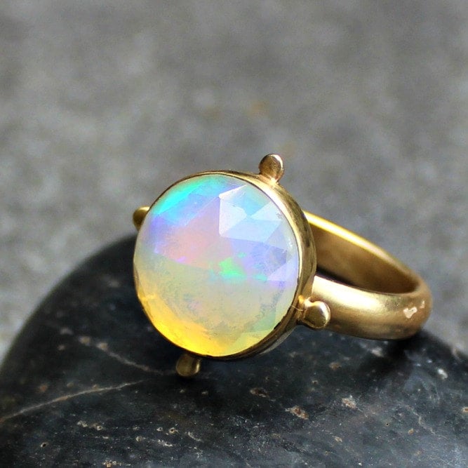 lsueszabo Faceted Opal Ring