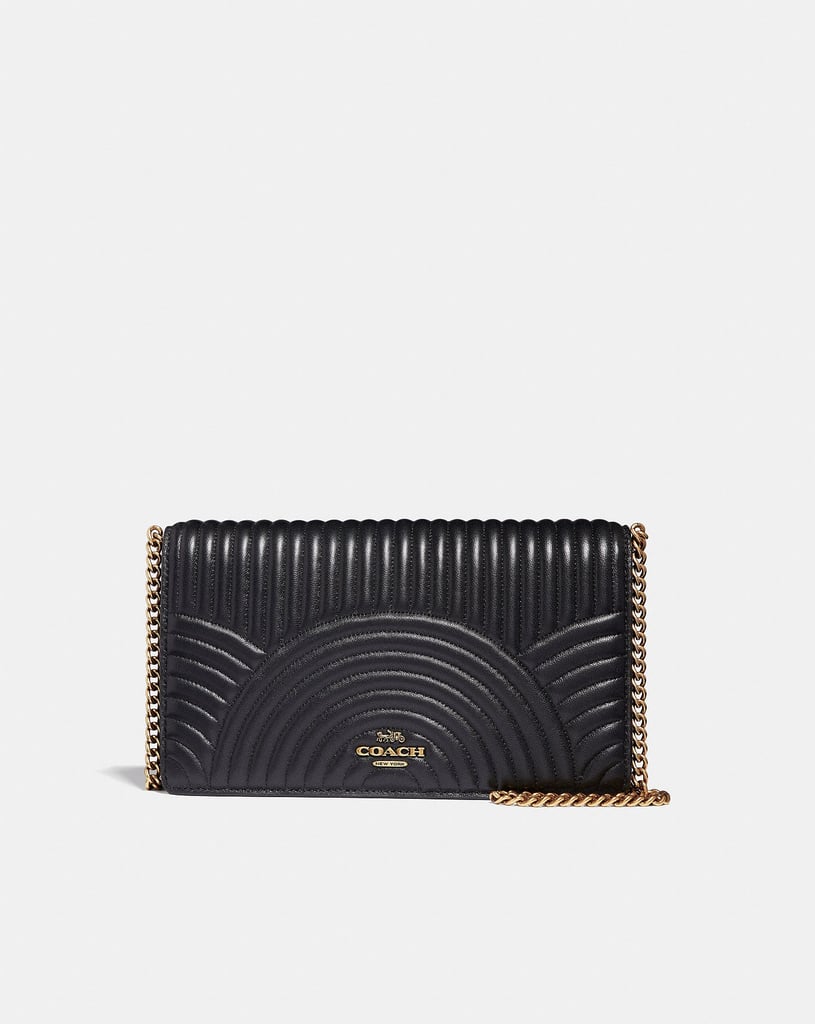 Coach Callie Foldover Chain Clutch With Deco Quilting