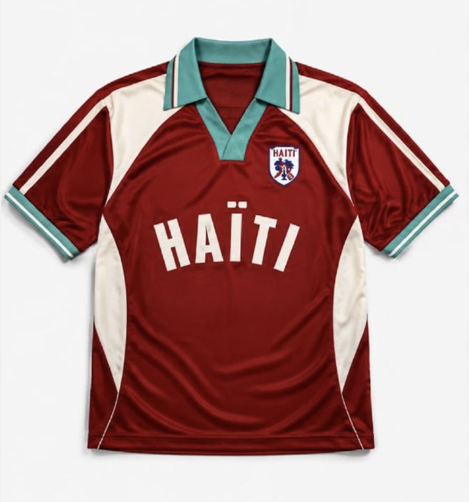 Stella Jean L'Haitiana Red T-Shirt ($289)
Yes, the viral Haiti tops from Stella Jean's limited-edition collection can be yours: they're available for pre-order now and ship worldwide starting in July. As the Instagram-popular campaign proves, they're just as chic paired with denim as a bold printed skirt.