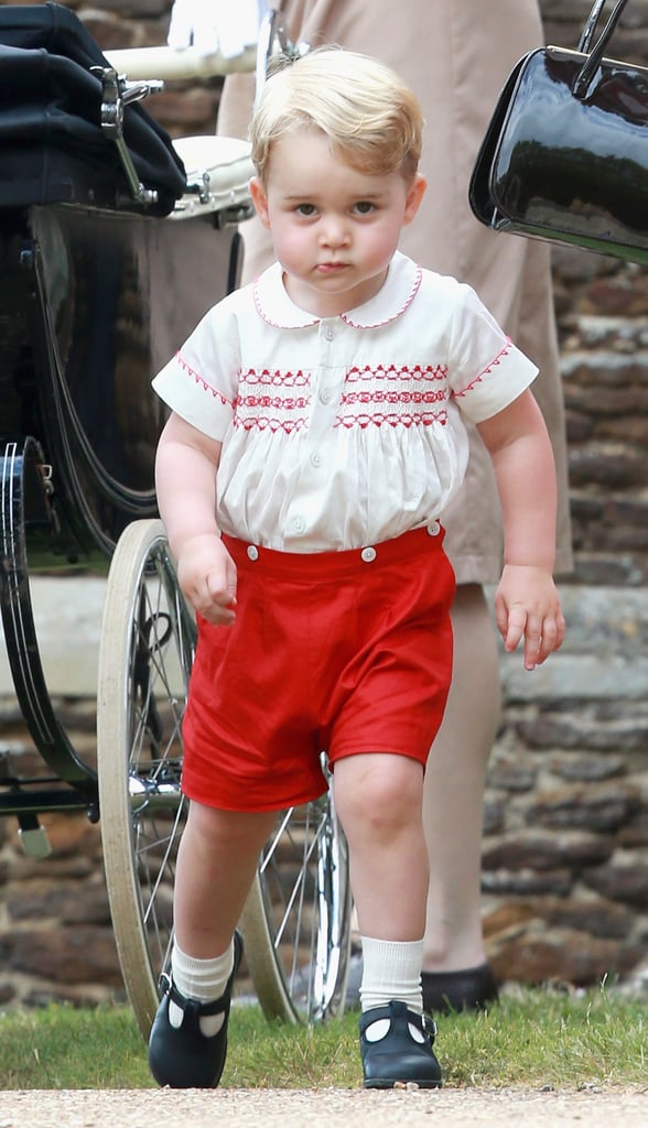Prince George at Sister Charlotte's Christening