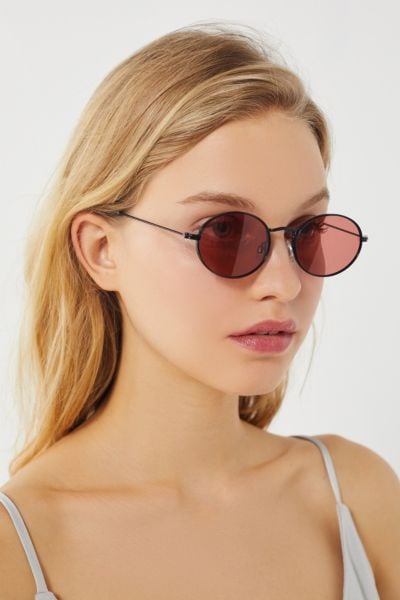 Urban Outfitters Oval Metal Sunglasses