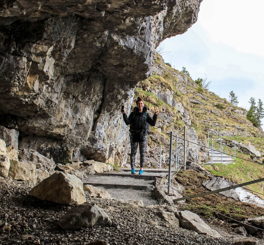 The trail will then lead to an ancient cave you must navigate your way through. Be sure to hold the railing though, as the walkway can be quite slippery.