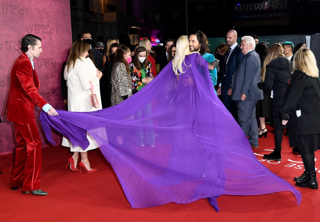 Lady Gaga's Purple Gown at the House of Gucci UK Premiere