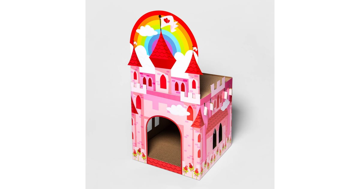 See Both Levels of the Target Valentine's Day Cat Rainbow Castle