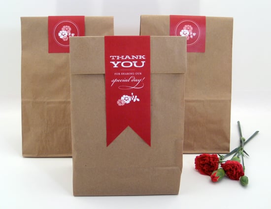 Paper Bag Favor Labels