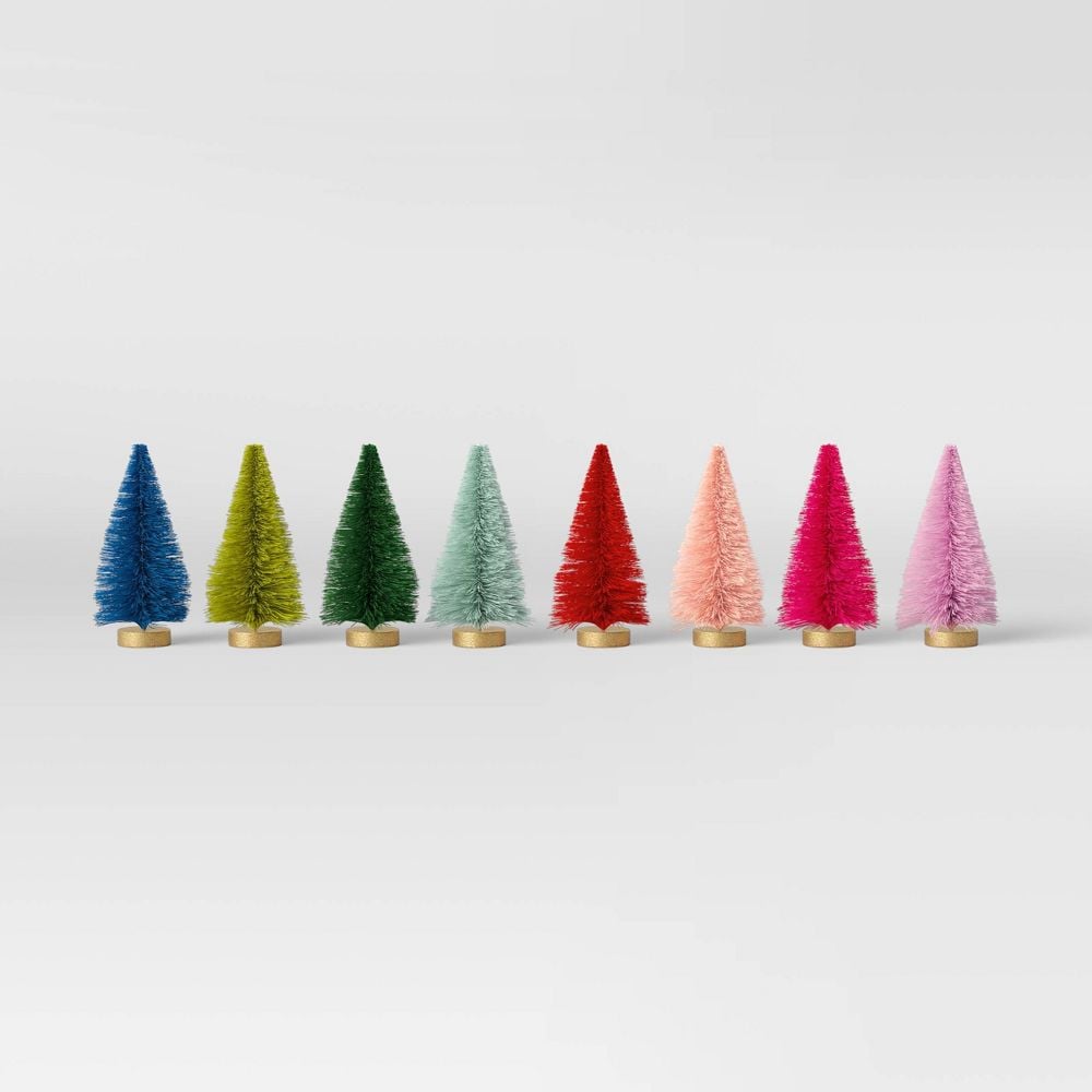 Set of 8 Bottlebrush Trees