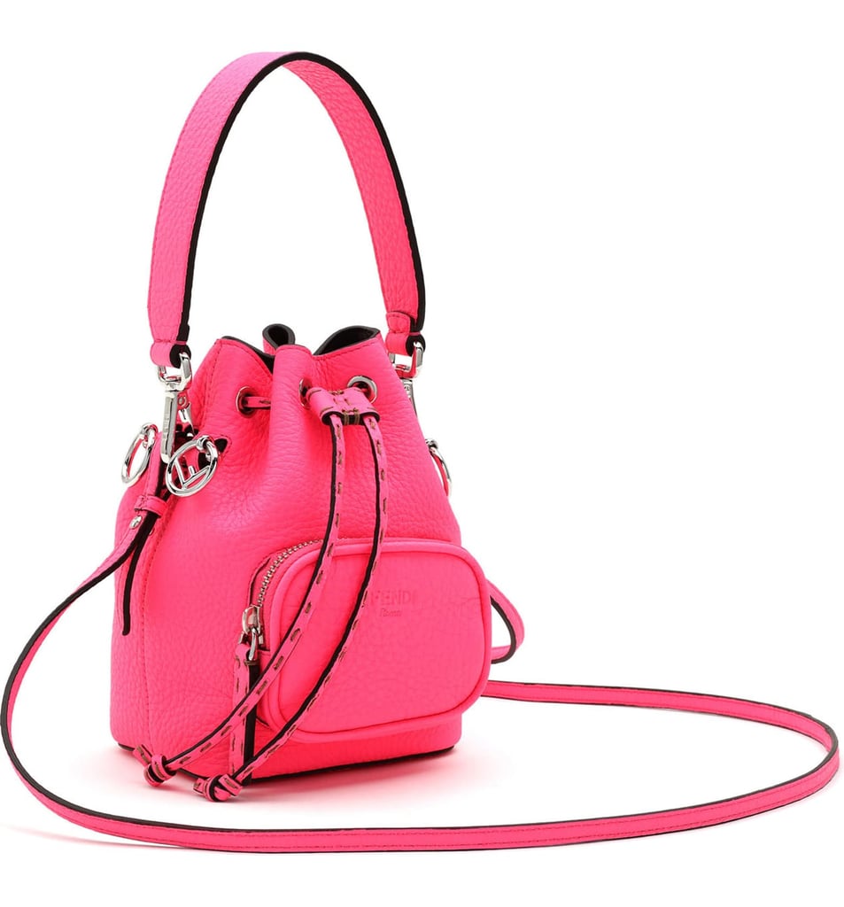 Fendi Mini Mon Tresor Leather Bucket Bag