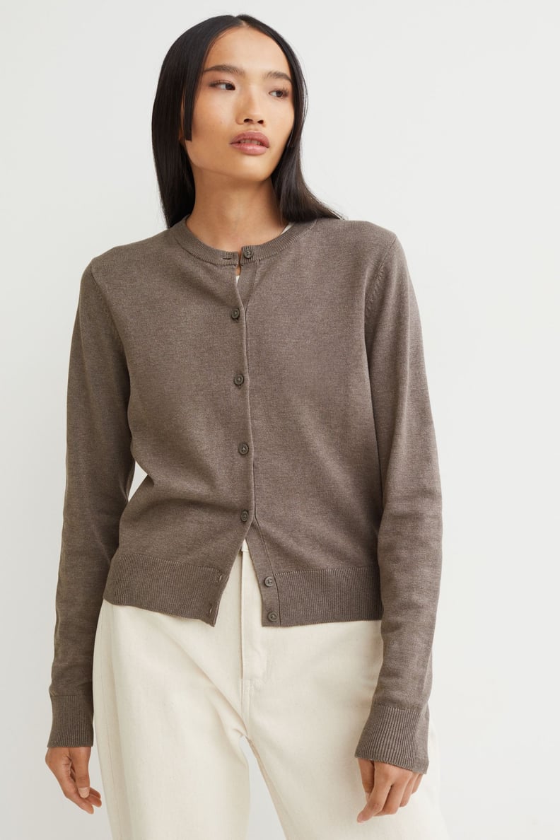 For a Timeless Layer: Fine-knit Cardigan