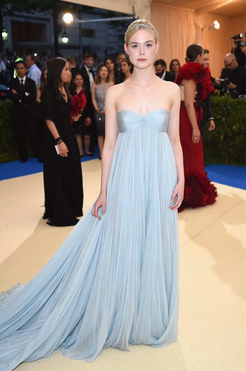 Elle Fanning in Miu Miu as . . .