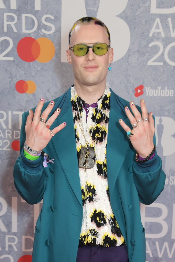 220 Kid Wears Floral Buzzcut at the 2022 BRIT Awards