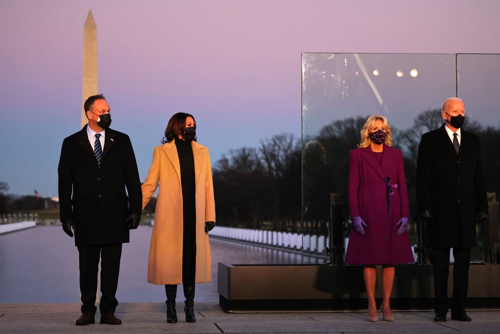 The Meaning Behind Kamala Harris's Coat at COVID-19 Memorial