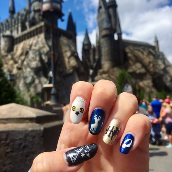 Nautical Nail Art Tutorial by Naomi Yasuda | POPSUGAR Beauty