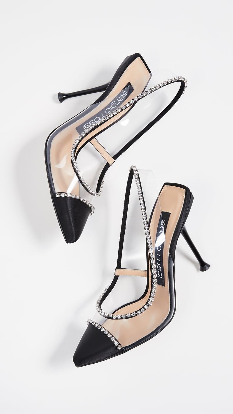 Sergio Rossi Milano Diamond Slingback Pumps